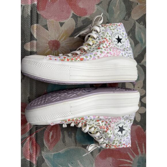 Converse Chuck Taylor All Star Move Platform High 'Floral' A01593C Women’s 10 - Picture 2 of 7